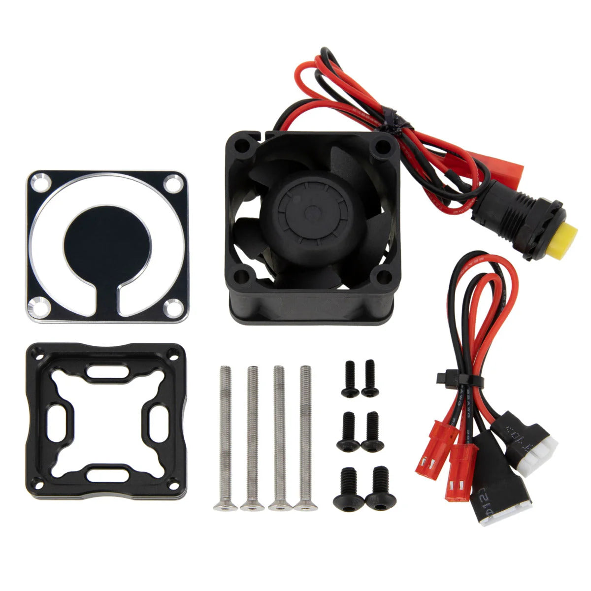 Powerhobby 4028 ESC Cooling Fan Hobbywing MAX6 MAX8 Arrma 6S Firma Black