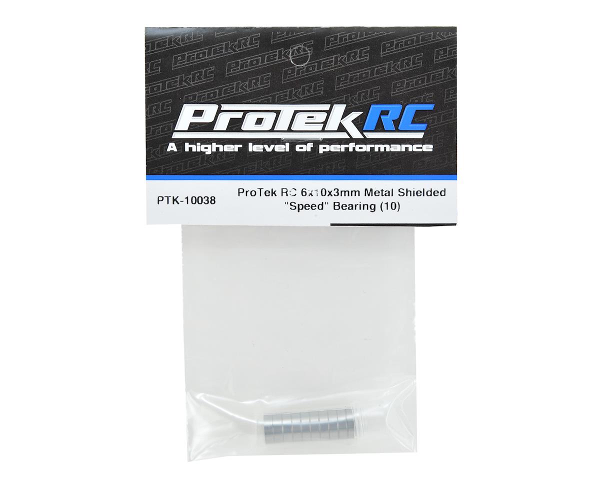 ProTek RC 6x10x3mm Metal Shielded "Speed" Bearing (10)