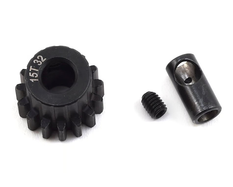 ProTek RC Steel 32P Pinion Gear w/3.17mm Reducer Sleeve (Mod .8) (5mm Bore)