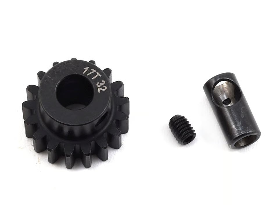 ProTek RC Steel 32P Pinion Gear w/3.17mm Reducer Sleeve (Mod .8) (5mm Bore)
