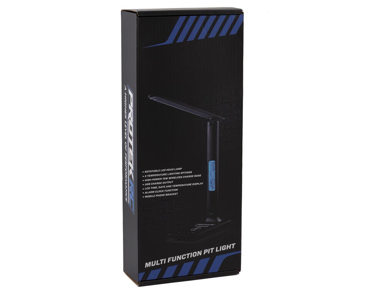 ProTek RC Multifunction LED Pit Light (w/Wireless Charge, Clock, Date & Temp)