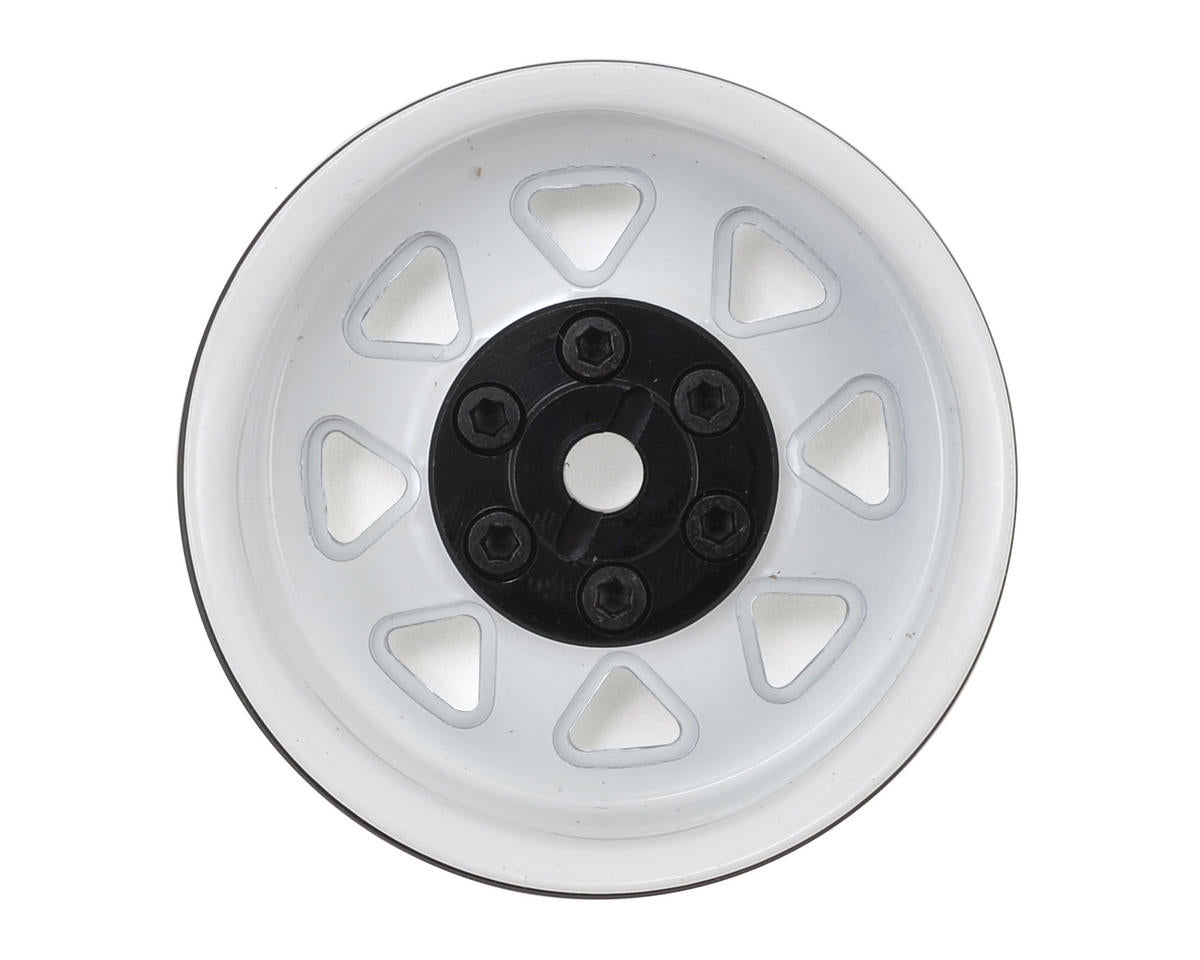 RC4WD 6 Lug Wagon 1.9 Stamped Beadlock Steel Wheel (White) (4)