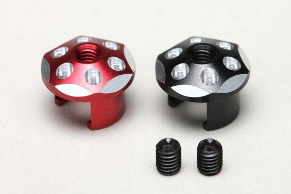 Yokomo Aluminum Plug Cap (Red/Black) for Battery Plug(RP-121-1)