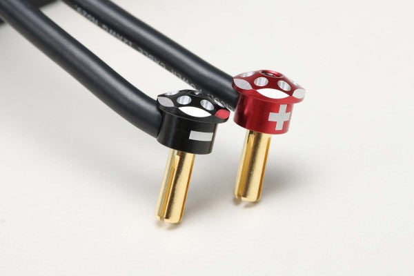 Yokomo Aluminum Plug Cap (Red/Black) for Battery Plug(RP-121-1)