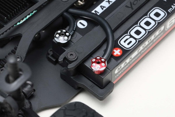 Yokomo Aluminum Plug Cap (Red/Black) for Battery Plug(RP-121-1)