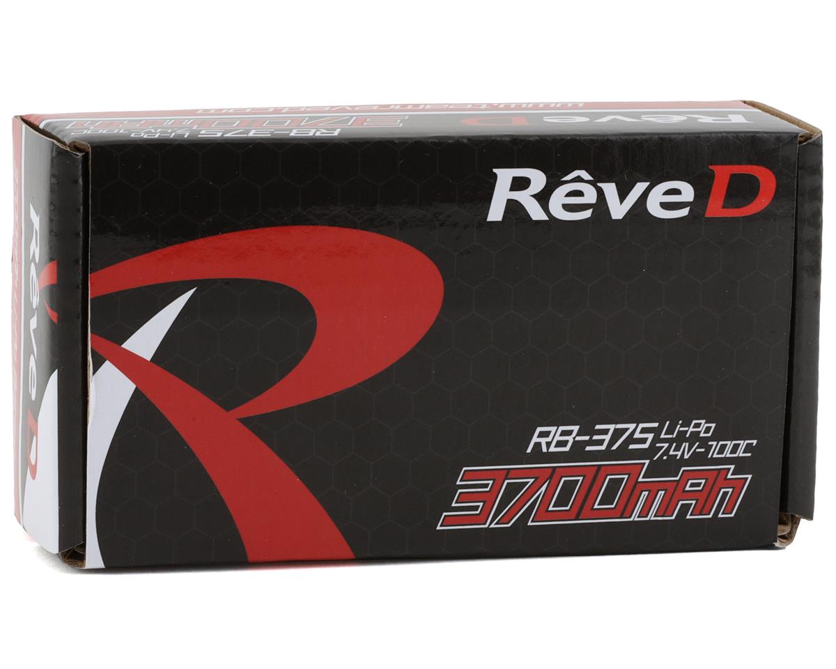 Reve D 2S 7.4V 3700mAh LiPo Battery 100C w/4mm Bullets