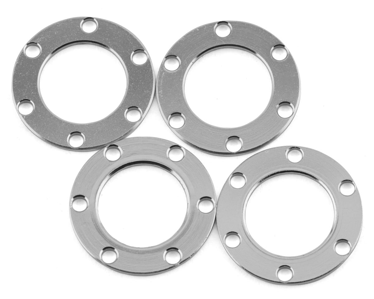 Samix Aluminum/Brass 1.0" Beadlock Wheel Set for Traxxas® TRX-4M™ w/7mm Hex (Silver) (4) (35g) (Adj. Offset)