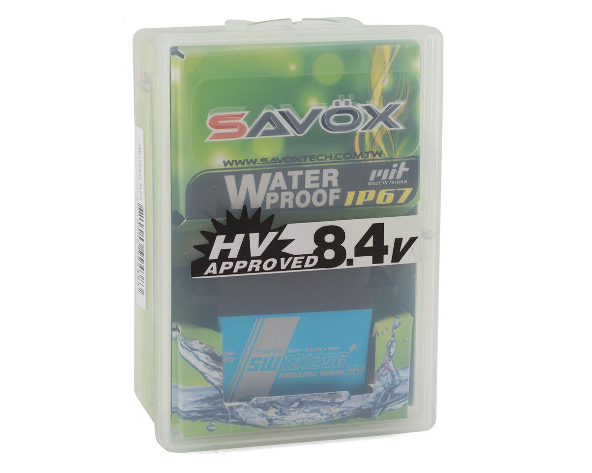 Savox SW-1212SGP Servo digital de engranajes de acero a prueba de agua (alto voltaje) (alto) 