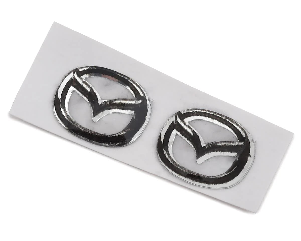 Sideways RC Mazda Badges (2) (Miniature Scale Accessory)