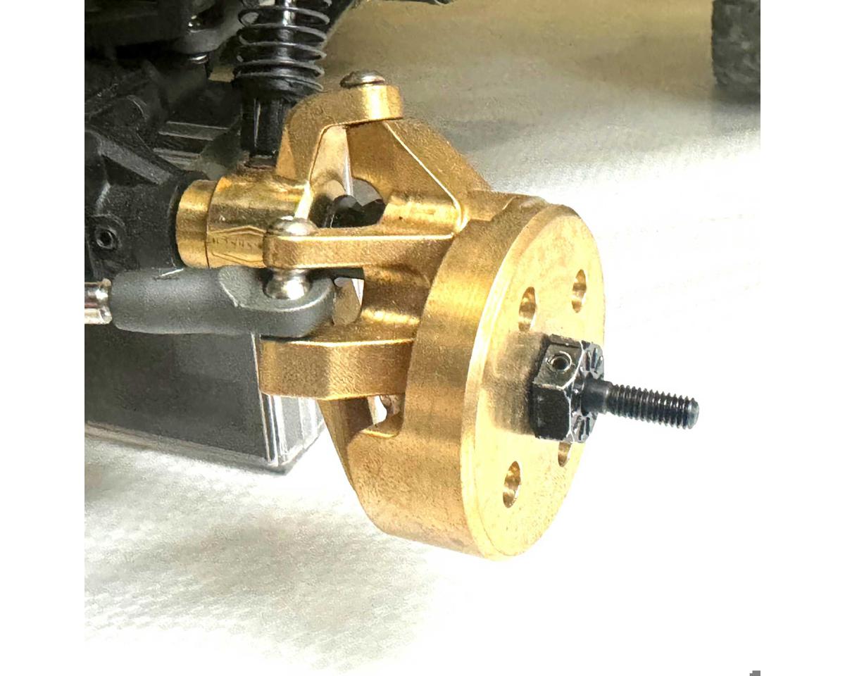 Reefs RC Axial SCX10 Pro Brass Outer Portal Covers (Gold) (2) (89g)