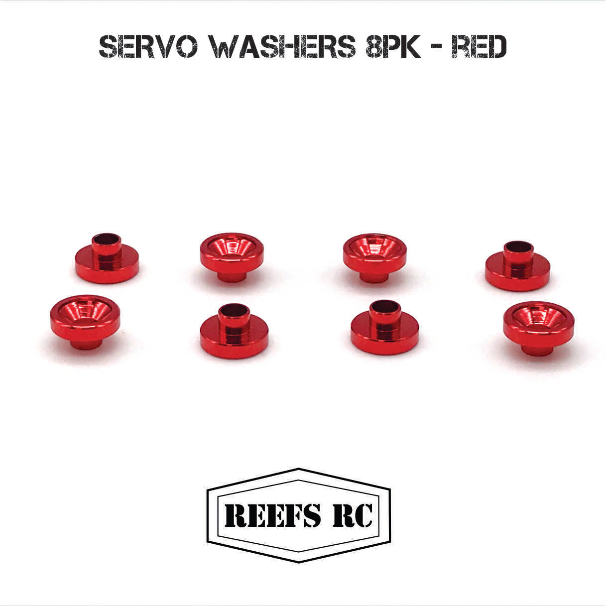 Reefs RC Servo Washers 8pk (Assorted Colors)