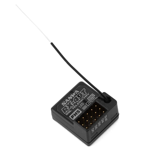 SANWA RX-49T+FH5 JP オプションパーツ Sanwa RX-49T 4-Channel FH5 Telemetry Receiver - [SNW107A41432A]