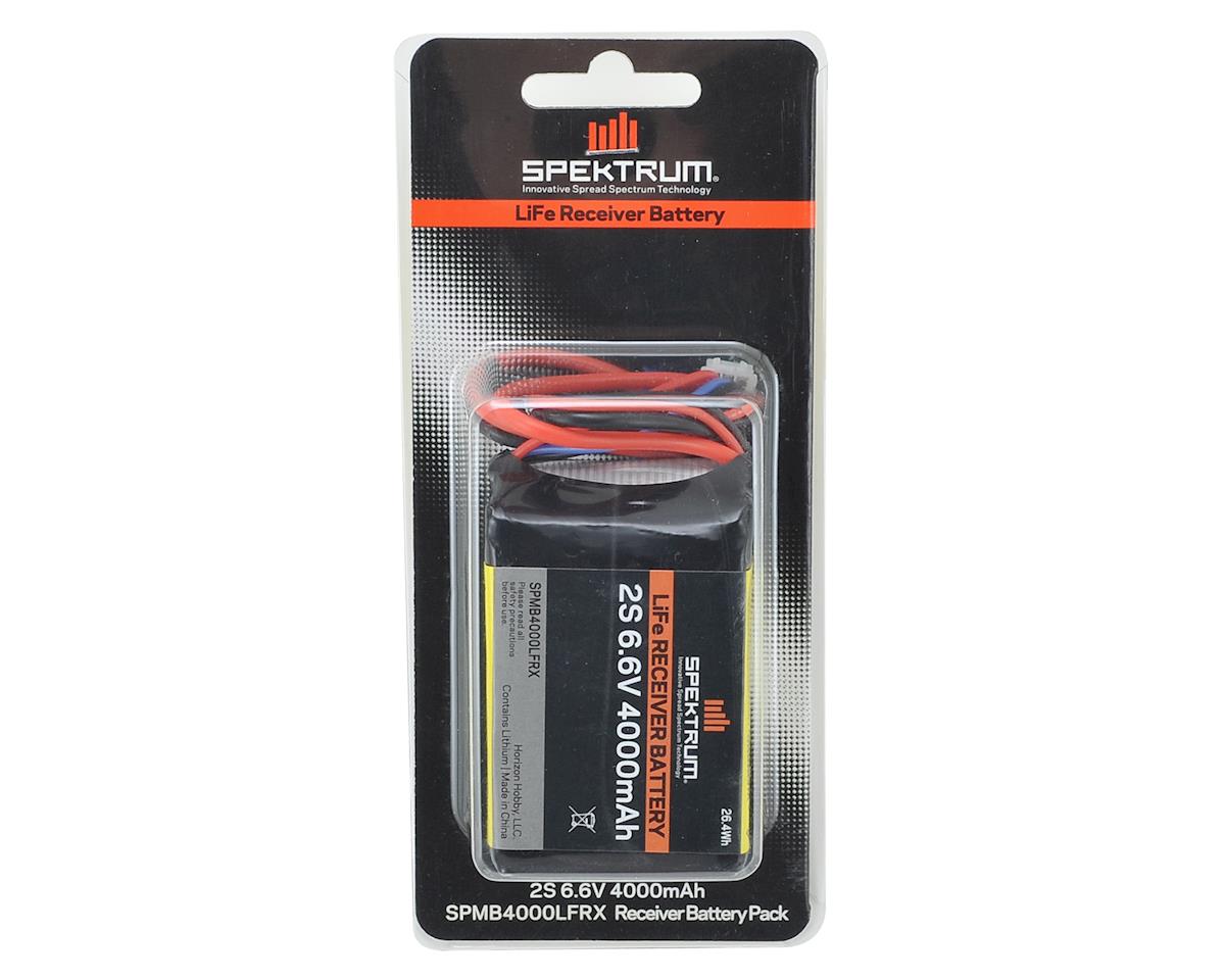 Spektrum RC 6.6V 4000mAh 2S LiFe Receiver Battery: Universal Receiver, EC3