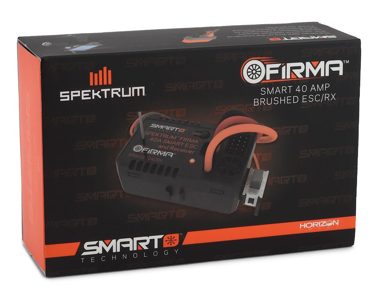 Spektrum Firma 40 Amp Brushed Smart 2-in-1 ESC y receptor