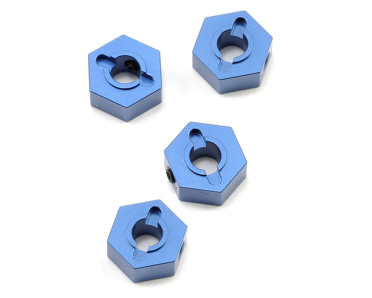 ST Racing Concepts Adaptadores hexagonales de aluminio de 12 mm (azul) (4) (Slash 4x4)