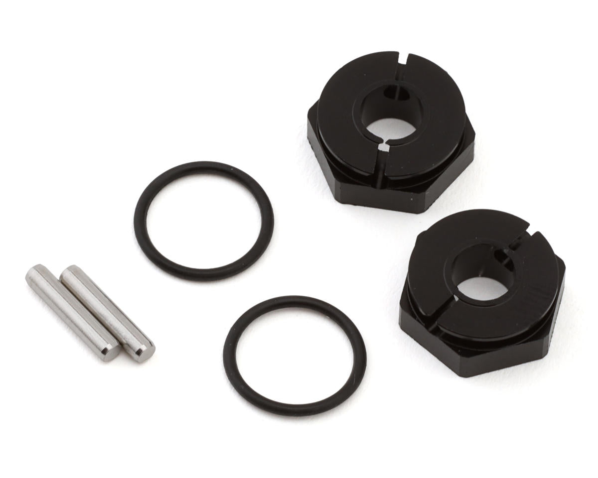 Topline Aluminum 12mm Wheel Hex Hubs (Neo Black) (2) (5mm Offset)