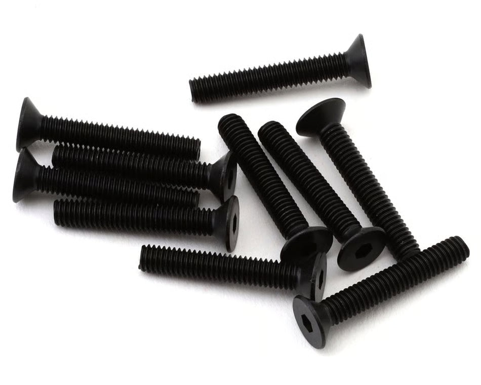 Tekno RC 4x25mm Flat Head Screws (10)