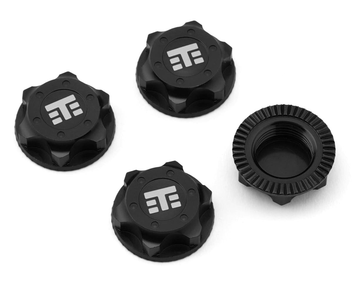 Tekno RC 17mm Aluminum "T Logo" Covered Serrated Wheel Nut  (4) (Assorted Colors)