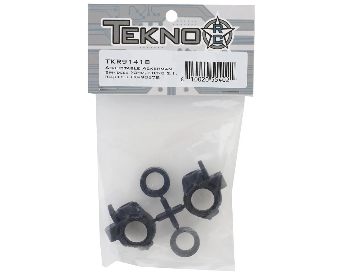 Tekno RC NB48/EB48 2.1 Adjustable Ackermann Spindles (2) (-2mm)
