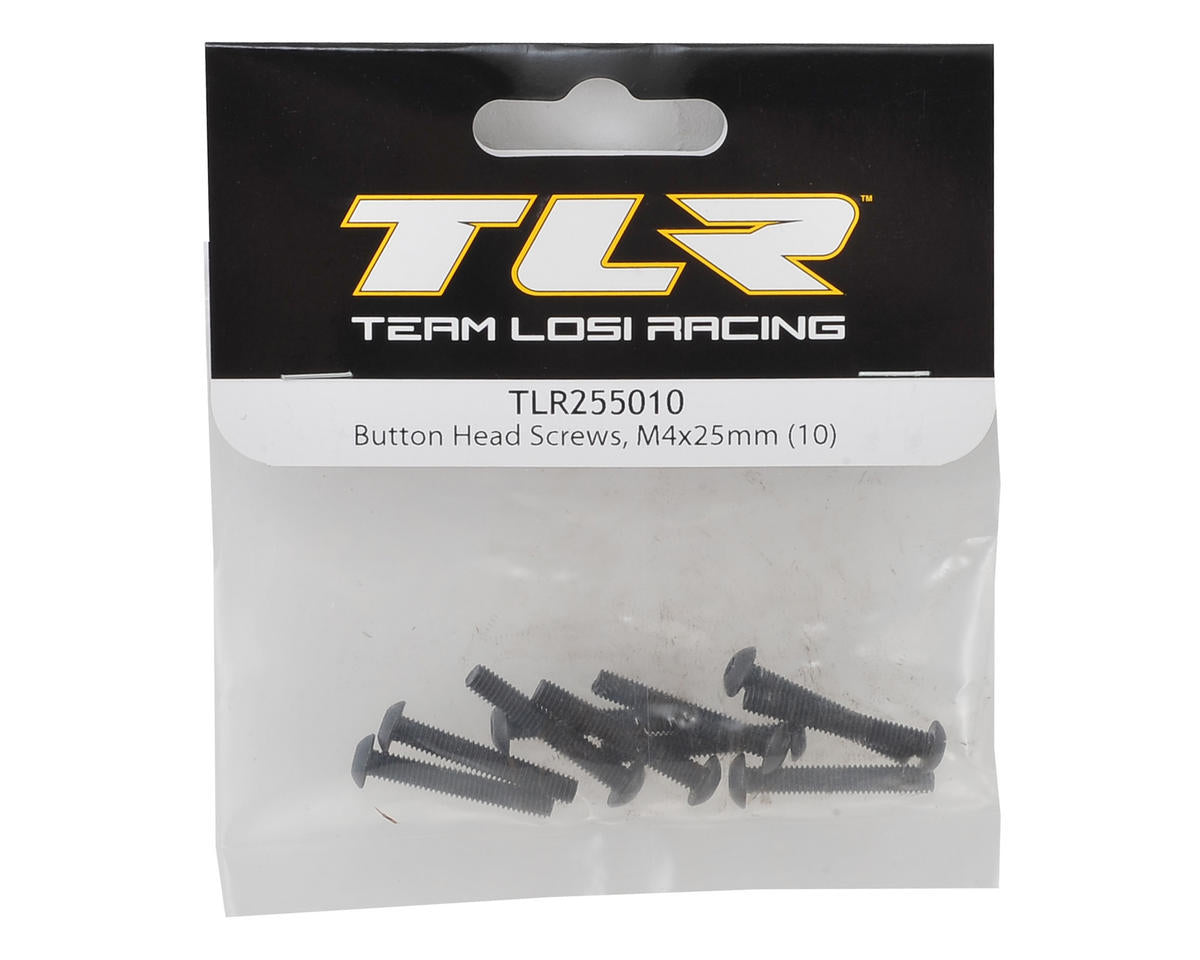 Team Losi Racing M4x25mm Button Head Screws  (10)
