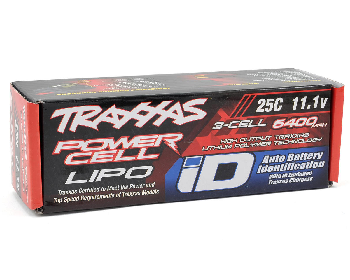 Batería LiPo Traxxas 3S 6400mAh 11.1v 25C con conector iD 