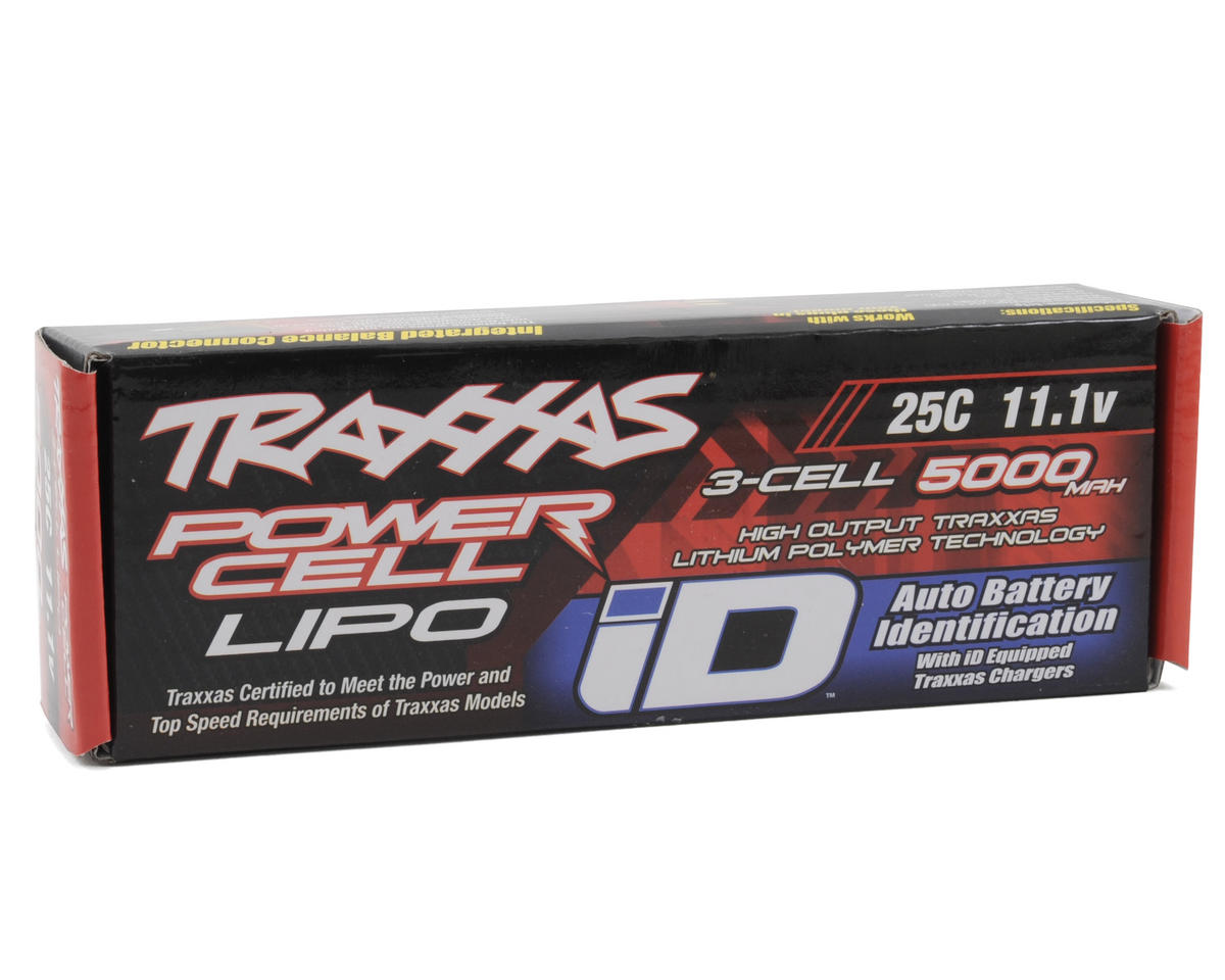 Traxxas 2872x 3S LiPo 5000mAh 25c Power Cell Battery w/iD Traxxas Connecto