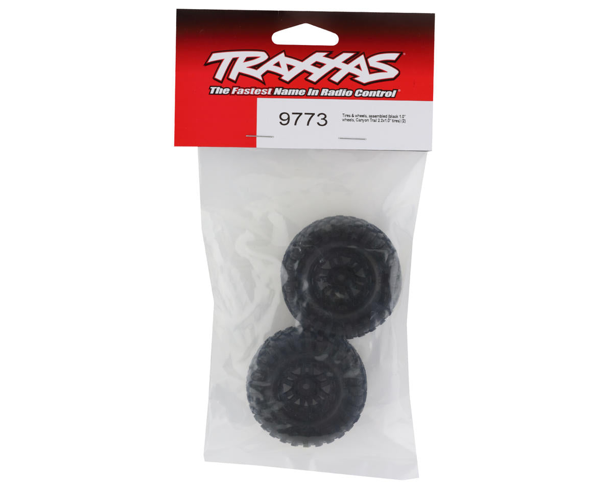 thumbnail image 2 of Traxxas 9773 Canyon Trail Tires & Wheels - 2.2" Black Tires For TRX-4M RC Crawler 2 of 11