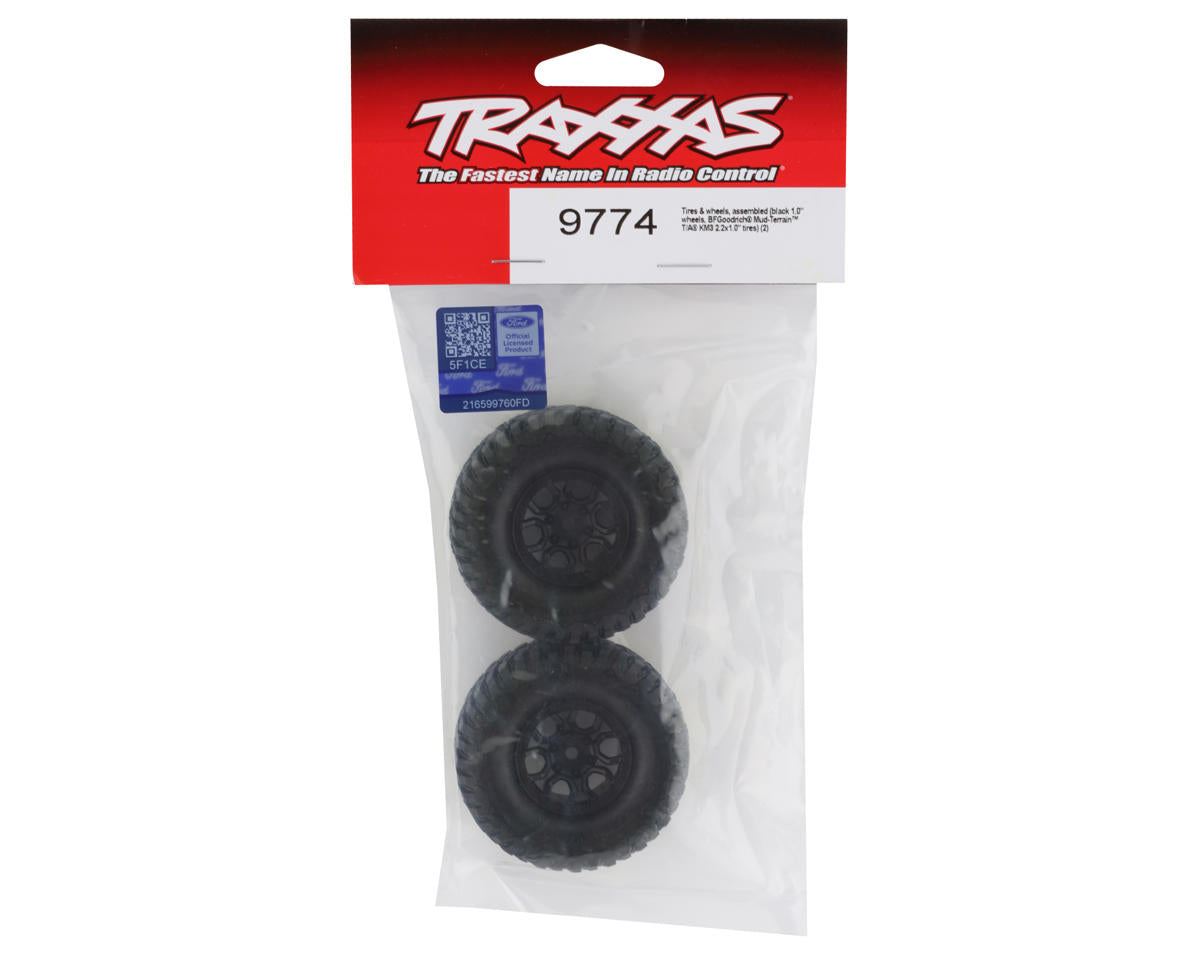 Neumáticos y ruedas Traxxas TRX-4M premontados de 1.0" T/A KM3 (2) 