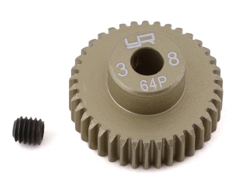 Yeah Racing 64P Hard Coated Aluminum Pinion GearS (Assorted Sizes)