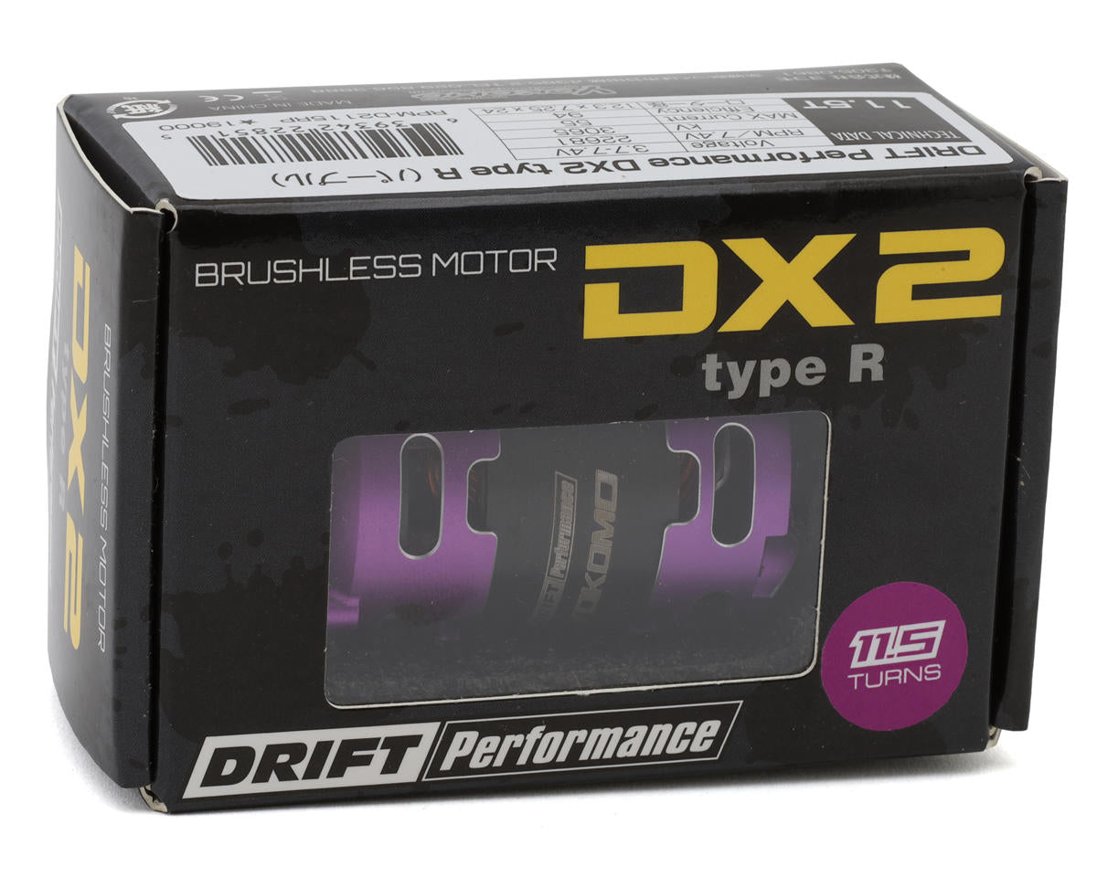 Yokomo Drift Performance DX2 Type-R Sensored Brushless Motor (11.5T) (Assorted Colors)