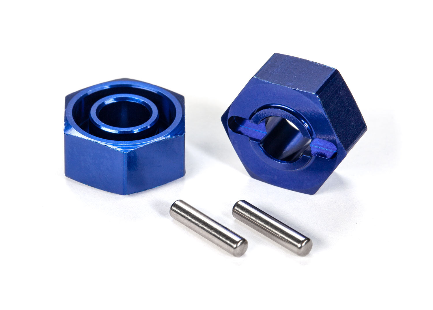 Cubo de rueda de aluminio hexagonal Traxxas de 12 mm (azul) 
