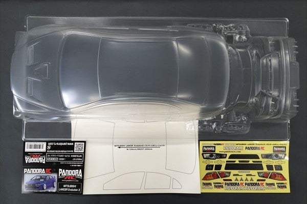 Pandora RC Mitsubishi Lancer EvoluTion X Clear Drift Body