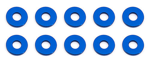 Team Associated 7.8x1.0mm Aluminum Bulkhead Ball Stud Washer (Blue) (10)