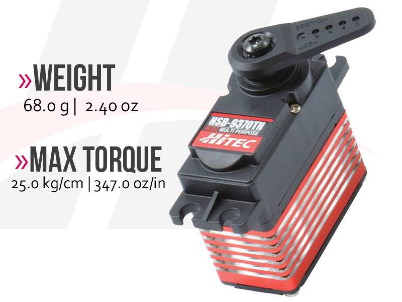HSB-9370TH Multi-Purpose, Brushless, Titanium Gear Servo *DISCONTINUED