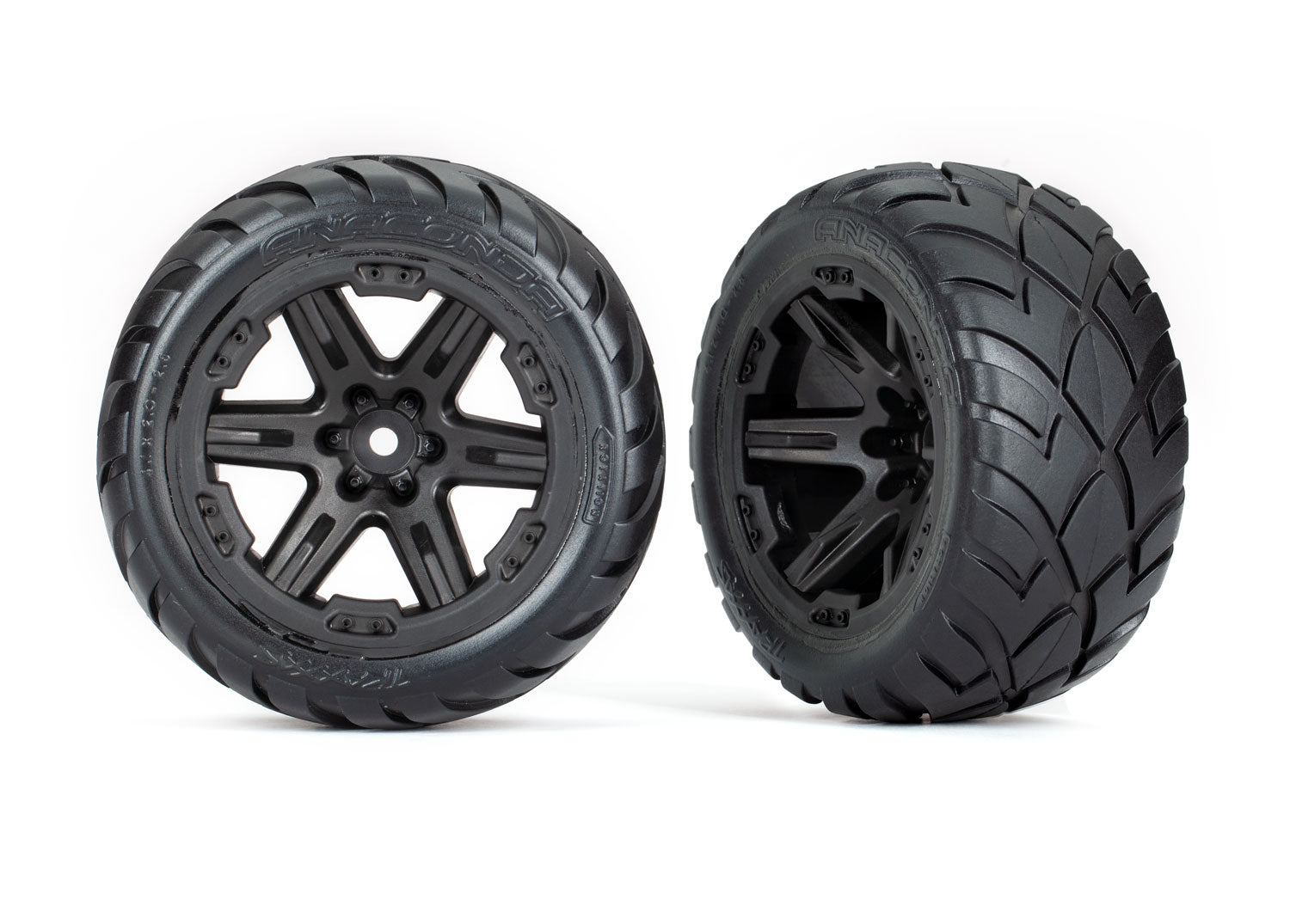 Neumáticos premontados Traxxas Anaconda de 2,8" (negro)