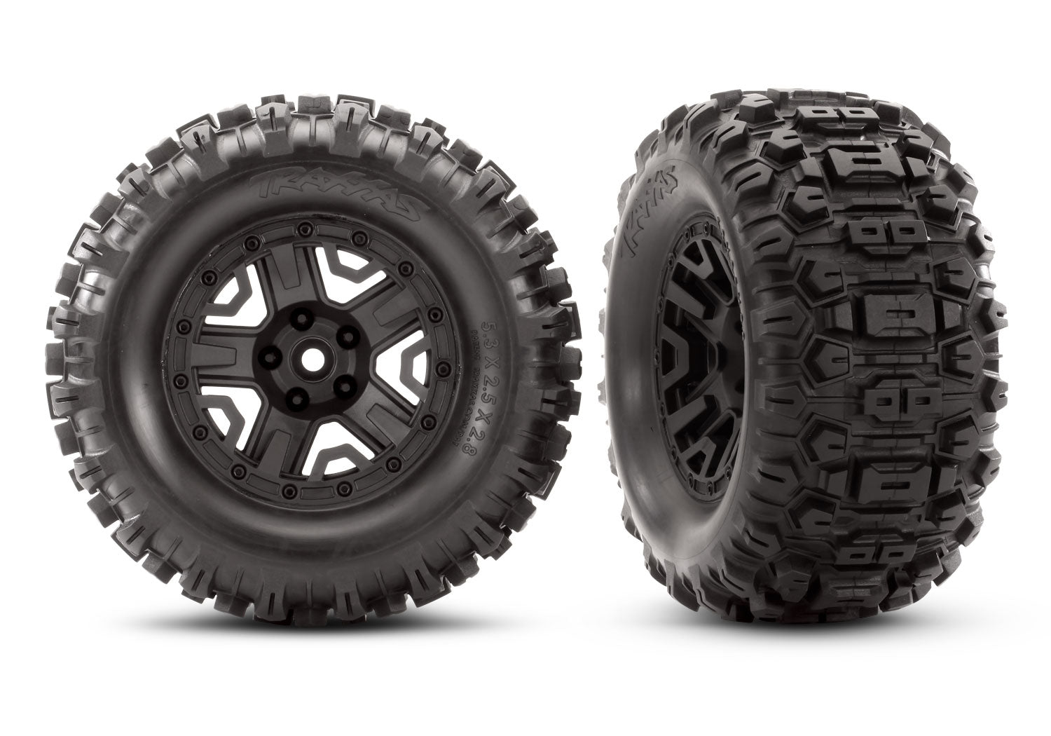 Traxxas Sledgehammer 2.8" Pre-Mounted Tires w/12mm Hex (2)