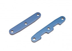 Juego de barra de unión delantera y trasera de mamparo de aluminio Traxxas (azul)