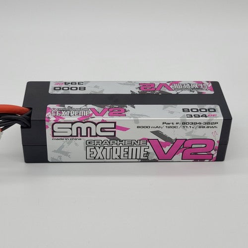 SMC True Spec Extreme Graphene V2 11.1V 8000mAh 120C rígido (EC5) *Discontinuado 