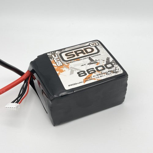 SMC SRD-V2 14.8V 4S 8600mAh-250C Batería Speedrun cuadrada (sin conector)