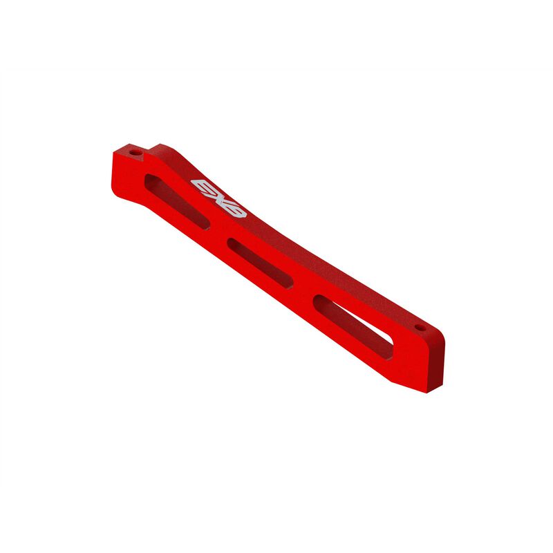 Arrma EXB 98mm Front Center Aluminum Chassis Brace (Red)