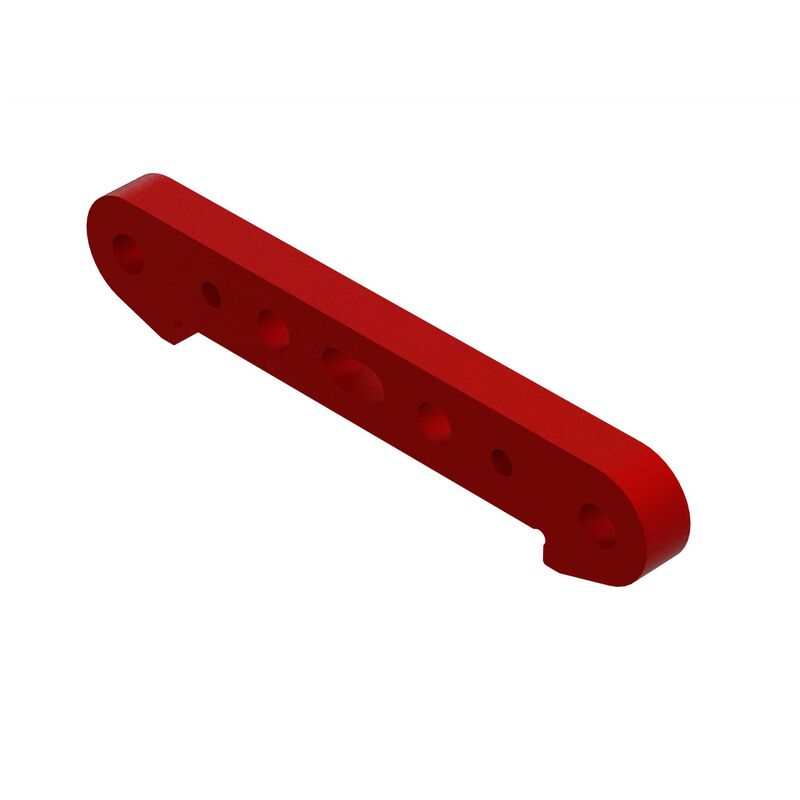 Soporte de suspensión trasera de aluminio Arrma 8S BLX (rojo)