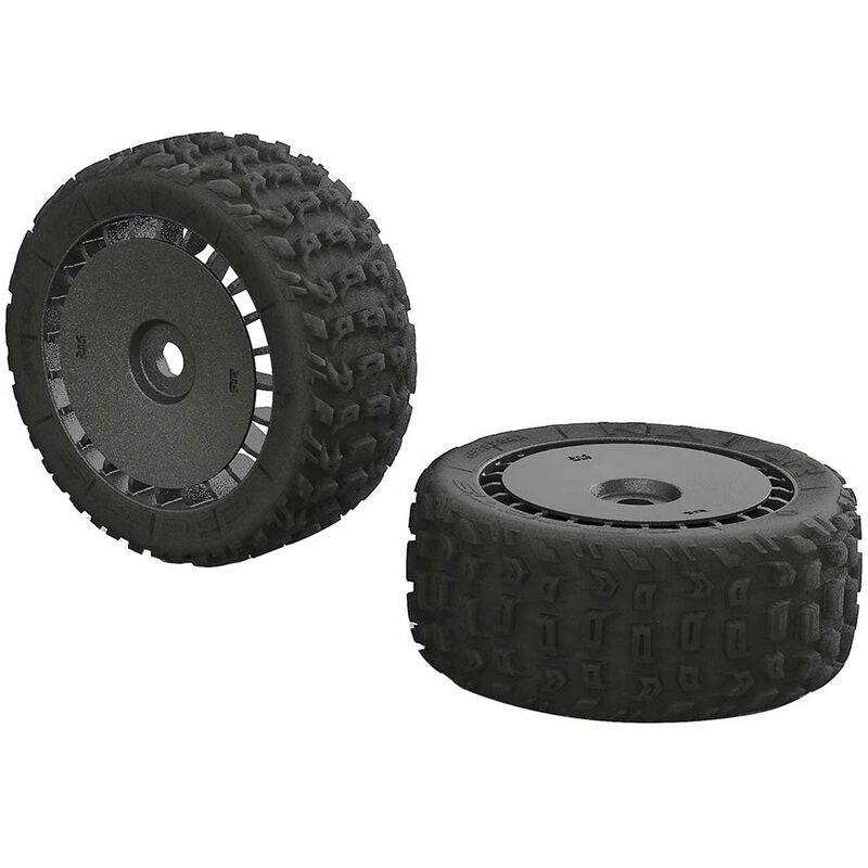 Arrma 1/8 KATAR T 6S Front/Rear 3.8 Pre-Mounted Tires (2)