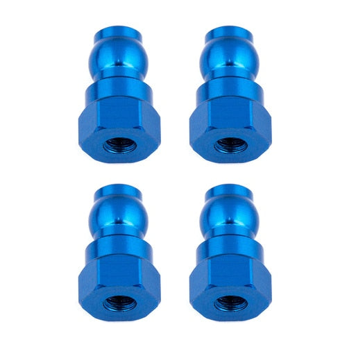 Bujes de amortiguador de aluminio Team Associated de 12 mm (azul)