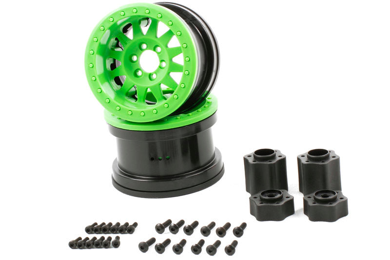 Axial  2.2 Method Beadlock Wheels - IFD™ Wheels - Green (2pcs) *Archived