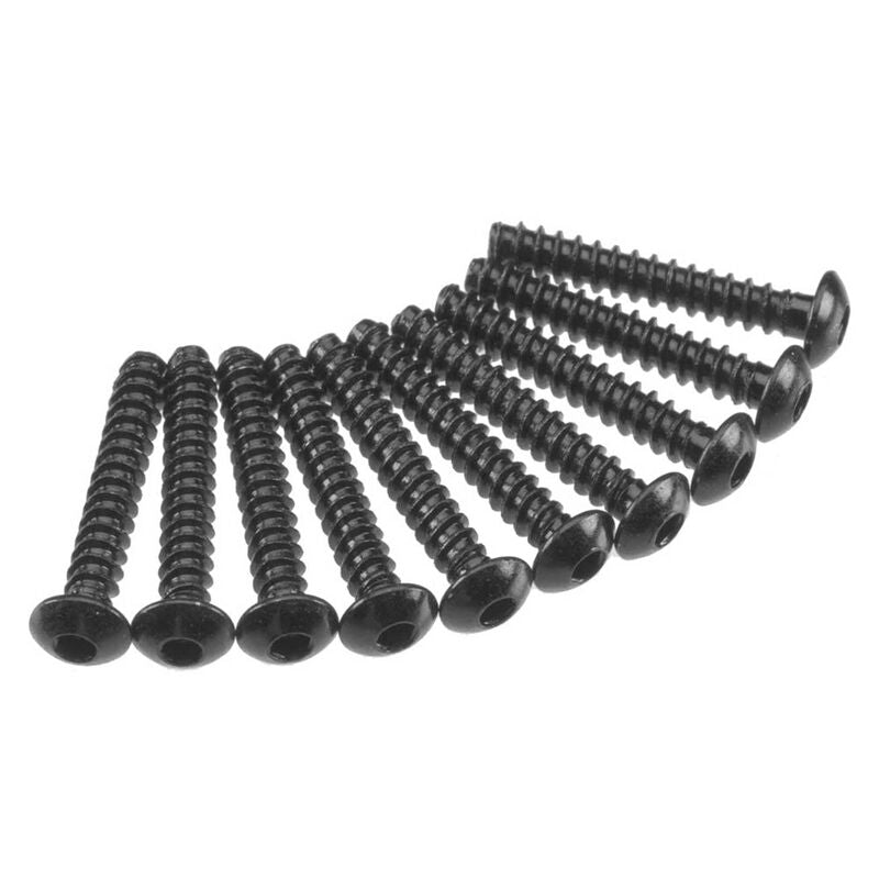 Axial M3x18mm Hex Socket Tapping Button Head (Negro) (10pcs)
