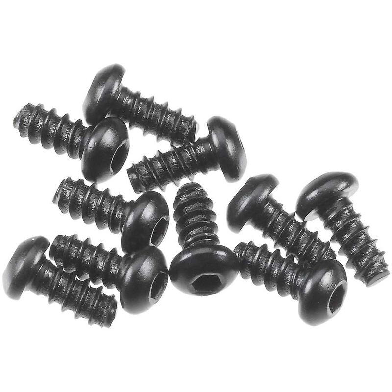 Axial M2.6x6mm Hex Socket Tapping Button Head (Negro) (10pcs)