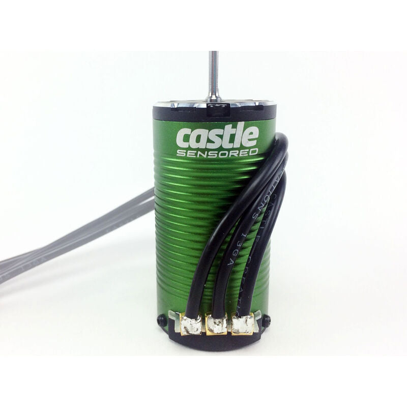 Castle Creations 1/10 Motor sin escobillas con sensor de 4 polos, 1415-2400Kv Eje de 5 mm 