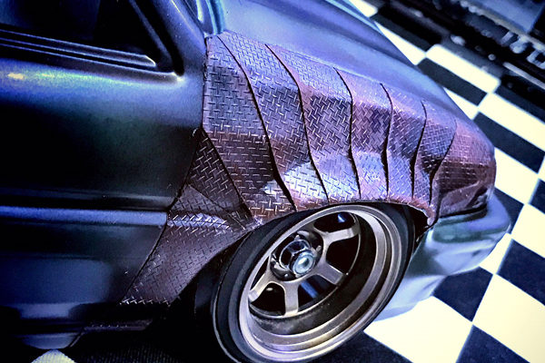 Pandora RC Checkered Steel Place Calcomanía Hoja Gráfico 3D