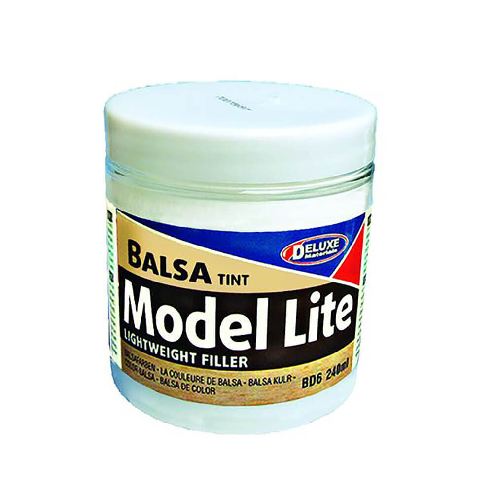Deluxe Materials Modelo Lite Balsa Filler, Balsa Brown: 240cc 