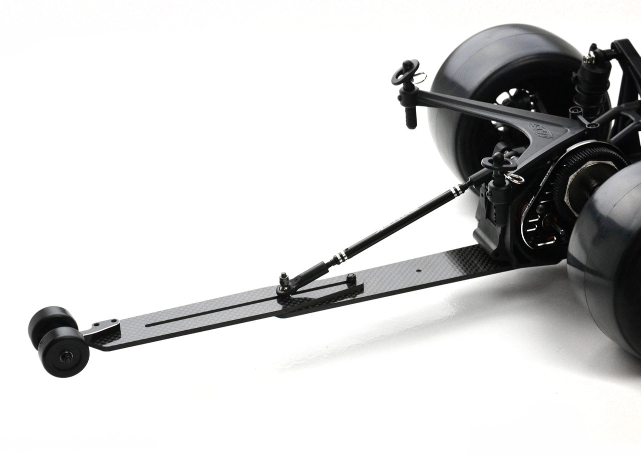Exotek TLR 22S Drag Carbon Ajustable Flat Wheelie Bar (Rueda única)
